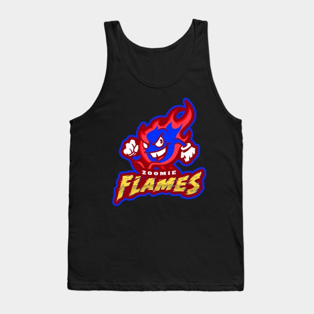 Zoomie Flames Race Car Exhaust Tank Top by Carantined Chao$